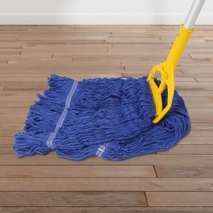 Serpillère multifonctionnelle durable et écologique avec manche plat en fer et fil de coton, auto-essorage - Product Image 2