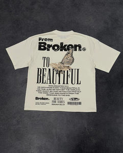 เสื้อยืดพิมพ์ลายสำหรับผู้ชายผ้าฝ้าย100% 280gsm ทนทานเสื้อเชิ้ตพิมพ์ลายไซส์ใหญ่พิเศษสำหรับฤดูร้อน - Product Image 2