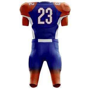 Vente en gros nouvel arrivage d'uniformes de football américain personnalisés manches courtes respirantes impression par sublimation OEM personnalisée - Product Image 3