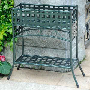 Soporte de metal para plantas, estante decorativo para jardín, soporte para maceta, estante de almacenamiento, embalaje de cartón de acero galvanizado - Product Image 2