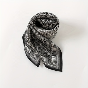 : Promotional <b>Silk</b> Bandanas Wholesale Custom Logo Printed <b>Scarf</b> Bulk for Events Gifts - Product Image 4