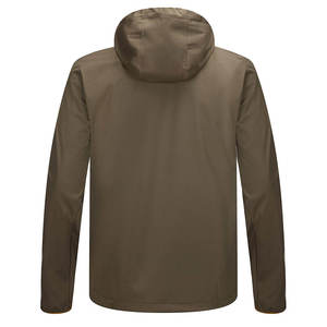 Chaqueta Softshell Acolchada Ecológica para Deportes al Aire Libre para Hombre, Impermeable, Cortavientos, Forro de Algodón, Cierre de Cremallera, para Senderismo, Correr, Viajar - Product Image 4