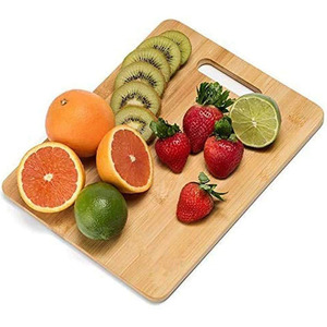 เขียงไม้อะคาเซียพร้อมที่จับสำหรับเสิร์ฟพิซซ่าและสับอุปกรณ์ครัวในบ้าน - Product Image 5