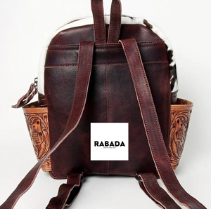 Nueva y elegante Mochila de cuero de piel de vaca con herramientas manuales, Mochila De Cuero tallada con estilo, Mochila de cuero de estilo occidental - Product Image 5