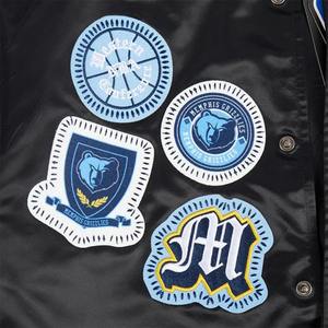 Chaqueta universitaria de satén OEM 2025 para hombre chaqueta con letras de béisbol brillante con bordado personalizado - Product Image 2