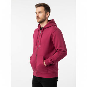 Sweat à capuche zippé pour hommes fournisseur d'usine OEM vente en gros sur mesure polaire coton gym mode streetwear vêtements d'extérieur chauds et décontractés - Product Image 3