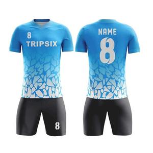 Camiseta de fútbol de edición limitada Fabricante mayorista Conjuntos Poliéster Unisex Colores sólidos Liga de fútbol de manga corta - Product Image 5