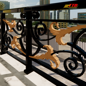 Fournisseur vietnamien de balustrade en fer pour balcon avec d'élégants détails forgés fabriqués à partir de matériaux d'origine vietnamienne à 100%. - Product Image 5
