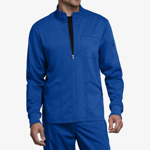 Veste de travail pour hommes, uniforme de santé de luxe, manches longues, tissu doux au toucher, vêtements professionnels pour hôpital, usine OEM ODM - Product Image 6