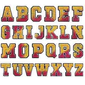 New Heat Press Embroidered Towel Chenille Patches for Clothing Custom No Minimum <b>Velcro</b> Sweatshirt Sports Cheer Chenille Patch - Product Image 5