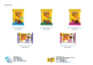 Chipsmore Mini Đôi Sô Cô La Đôi Choc 72G X 48 Pkts Malaysia Gốc Sô Cô La Chip Cookie Hơn Chip Vui Vẻ Hơn - Product Image 2