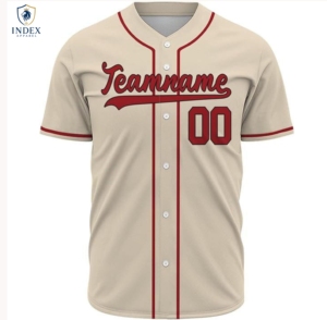 INDEX APPAREL Custom <b>Baseball</b> Jersey Men's Short Sleeve Teamname 00 Sublimated Print Moisture Wicking Regular Fit - Product Image 1