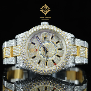 Relojes Mecánicos de Lujo al por Mayor, de Acero Inoxidable, con Correa de Cuero, Diamantes Moissanite con Engaste Invisible, Resistentes al Agua - Product Image 1