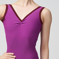 Débardeur d'entraînement de gymnastique professionnel pour adultes Impression par sublimation Justaucorps de ballet Vêtements pour filles