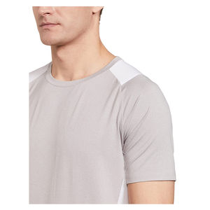 Camiseta deportiva y de gimnasio para hombre, 100% de algodón, logotipo personalizado, patrón de letras, secado rápido, transpirable, venta al por mayor - Product Image 2