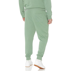 Men's Casual Tapered Sweatpants <b>Elastic</b> Mid <b>Waist</b> Drawstring Joggers Pants Breathable Canvas <b>Trouser</b> - Product Image 6