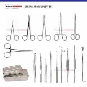 Juego de instrumentos de reparación de hernia de fuente de alimentación manual de 30 piezas certificado CE ISO OEM de acero inoxidable para cirugía - Product Image 2