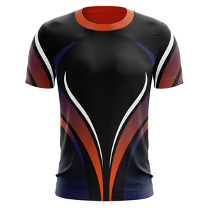 T-shirt col V unisexe pour homme, couleur unie, manches courtes, 250 GSM, coton épais, sublimation, blanc - Product Image 2