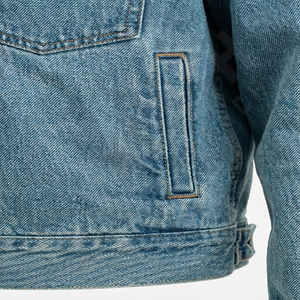 Denim Jacket For <b>Men</b> Slim Fit Ripped <b>Biker</b> Style Vintage Blue Custom Long Sleeve Classic <b>Jeans</b> Outerwear <b>Jean</b> Jacket <b>Men</b> - Product Image 5