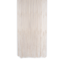 Rideaux en macramé de style bohème faits à la main avec un design ondulé, couleurs personnalisées et occultation totale de la lumière pour fenêtres octogonales