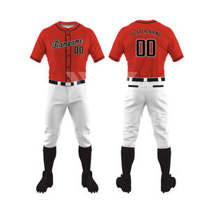 ชุดเบสบอลสำหรับผู้ชายชุดเครื่องแบบทีมชุดระบายอากาศออกแบบโลโก้ตามสั่ง - Product Image 1