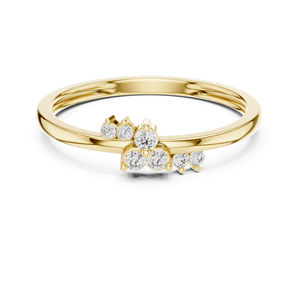 Anillo de Compromiso de Oro Blanco de 14K con Diamante Cultivado en Laboratorio, Redondo, para Mujer, 0.09 Quilates, Certificado IGI, Estilo Clásico |   Diamante Cultivado Nuevo - Product Image 3