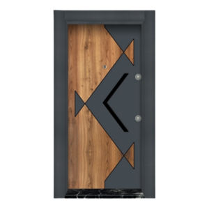 Porte en acier robuste et durable, ouverture manuelle en acier inoxydable, design postmoderne, étanche, pour usage commercial extérieur, appartement, hôtel, 1 - Product Image 2