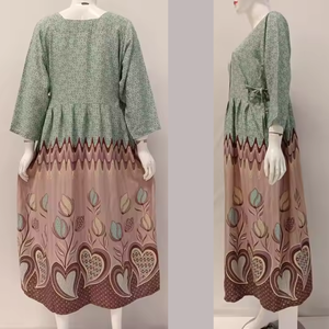 Chibi élégant matériau de qualité supérieure à manches longues Daster jeunes été essentiel confortable taille élastique fermeture douceur - Product Image 5