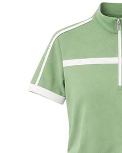 Women Sage Green Quarter <b>Zip</b> Polo Shirt And Drawstring <b>Shorts</b> Two Piece Tracksuit Athletic Sportswear Set For Women Gym WearFit - Product Image 5