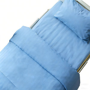 ชุดเครื่องนอนผ้าฝ้ายย้อมสีแบบพรีเมียม ป้องกันแบคทีเรีย ดีไซน์ทันสมัย สีพื้น สำหรับโรงพยาบาล - Product Image 1