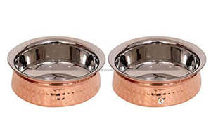 Ensemble de vaisselle de luxe indien micro-ondable pour événements de mariage restaurant salade de fruits de noël bol en métal espace vintage décontracté - Product Image 5