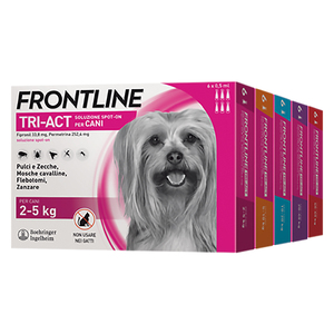 Antiparassitario 'Frontline Tri-Act' per Cani 2/5 Kg - 6 Pipette da 0,5 ml - Product Image 1
