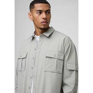 Camisa Polo de Manga Corta para Hombre, Transpirable, Estampada, Casual, Cuello Alto, de Punto, Cierre de Botón - Product Image 6