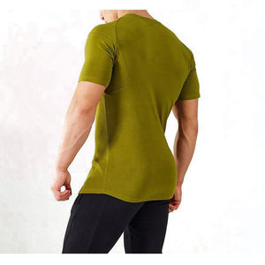 Top Design Premium Qualité Stock Hommes Workout Gym 100% Coton T-shirt Avec Court Respirant Running Sportswear Imprimé Fitness - Product Image 2