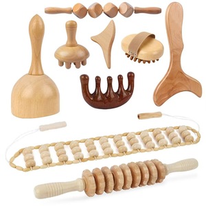 Ensemble d'outils en bois professionnels pour la madérothérapie, <span class=keywords><strong>kit</strong></span> <span class=keywords><strong>de</strong></span> rouleaux <span class=keywords><strong>de</strong></span> massage anti-cellulite pour sculpter le corps - Product Image 2