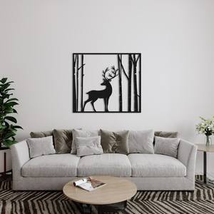 Design élégant de cerf Art mural en métal découpé au laser Style Art déco Décoration de maison inspirée de la nature pour accrocher comme pièce maîtresse - Product Image 5