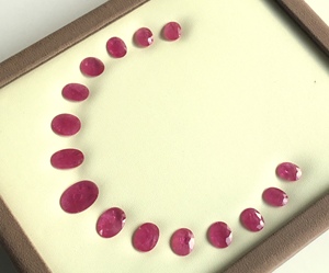 Diseño de piedra de corte facetado ovalado de rubí Mozambique de 90,05 quilates calentado para fabricación de joyas finas piedras preciosas naturales - Product Image 6