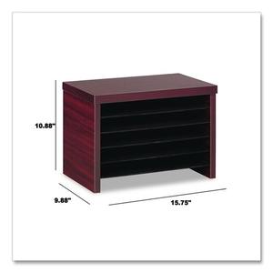 Organisateur de bureau sur pied en acajou de la série Alera Valencia, 15,75 po. X 9,88 pouces X 10,88 pouces Étagère sous comptoir - Product Image 3
