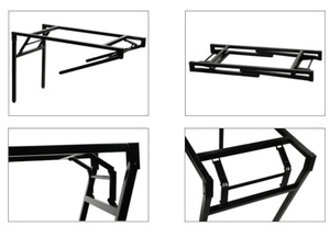 Vinahardware Console en métal noir et or mat Table basse d'appoint pieds de meuble pieds d'armoire en acier pieds de table pour ordinateur portable - Product Image 3