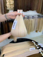Top vente 32 pouces 100% Extensions de cheveux vietnamiens vierges couleurs claires droites naturelles résistantes aux chutes Super Double dessiné