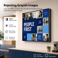 Écran LCD carré de 26 pouces (29,8 pouces) RK3568 1900x1900 Android 11 pour affichage numérique en centre d'affaires