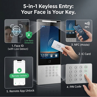 Système d'interphone vidéo IP Hiwink Tuya Smart Life avec écran tactile de 10,1 pouces, étanche IP65, reconnaissance faciale, téléphone de porte pour immeuble