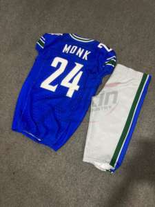 เสื้อฟุตบอลอเมริกันพิมพ์ลายสำหรับผู้ใหญ่ผ้าทอหกแผงระบายอากาศได้ดี - Product Image 4