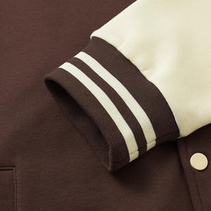 Chaqueta de béisbol universitaria de algodón pesado para hombre, bombardero con botones bordados de alta calidad, característica transpirable, estilo informal a la moda - Product Image 3