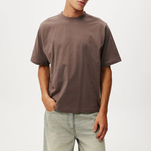 Boxy เสื้อยืดครอปสำหรับผู้ชาย, เสื้อครอปผ้าฝ้าย100% หนาระบายอากาศได้ดีพิมพ์ลายดิจิตอล - Product Image 2