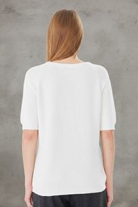 Suéter de Punto para Mujer, 100% Algodón Orgánico, Holgado, Transpirable, Suave y Cálido - Product Image 4