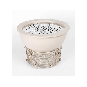 Fantástico diseño Fire Pit Acero inoxidable y hierro gris Powder Coated Fire Pit con soporte de hierro de la India - Product Image 3