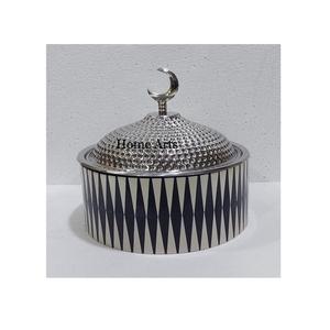 Meena Work Casserole en bois marmite pour événement de mariage et occasion spéciale buffet marmite avec couvercle en acier inoxydable - Product Image 2