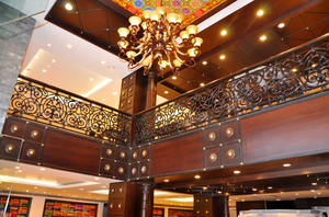 Barandilla de balcón de hierro fundido gris natural, diseño de panel decorativo para casas de lujo, villas, resorts y apartamentos premium - Product Image 5