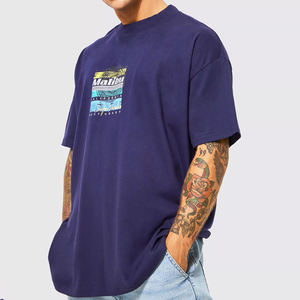 Las mejores camisetas de peso pesado de impresión personalizada para hombres de alta calidad 100% poliéster estilo callejero transpirable de secado rápido ecológico - Product Image 5